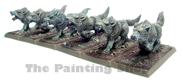 Was so excited about painting my Vampire Count Dire Wolves that over the 
