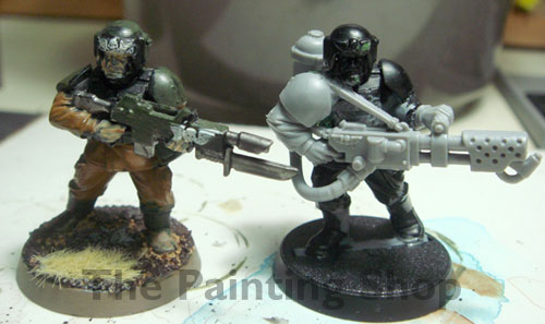 My son's Imperial Guards flamer Guardman My son's Imperial Guards flamer Guardman