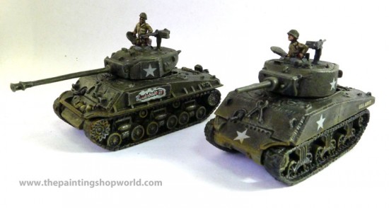 Flames of War Lt. Col. Creighton Abrams and Thunderbolt VII 