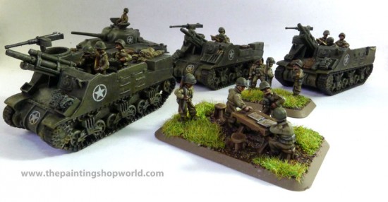 Flames of War M7 Priest Battery