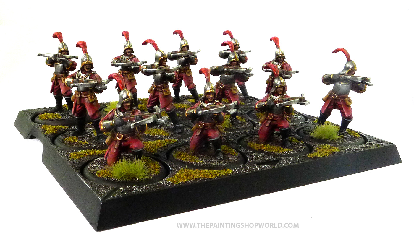 Kickstarter game Thrones Song of Ice and Fire Lannister Crossbowmen painted 